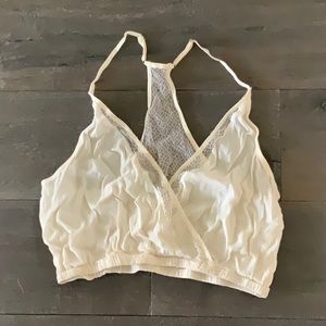 Cream Cropped Tank Top